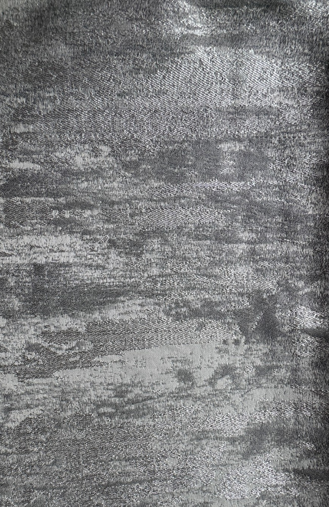 GP&J Baker Palace Fresco Silver Designer Fabric Remnant 24″x24″