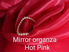 Mirror Organza 15 colors 59″, by the yard. Shinny organza. Swatches available.