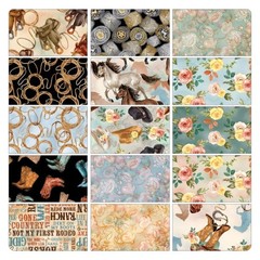 Quilting Cowgirl / Cowboy – Stack Pack – 42 pcs / 10″ x 10″ Squares Layer Cake.