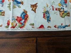Alexander Henry Fabrics Dick and Jane’s December Snow Play 2 Yards 1998 72″X43″
