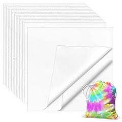 VOKOY 50 PCS 10 x 10 Inch White Fabric Squares, Precut White Cotton Squares, …