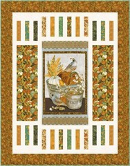 Robert Kaufman – Warm Welcome – Tiles W/ Metallic Gold – Walnut, BTY
