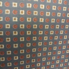 Jim Thompson Thai Silk Cloth Fabric 100%Crafting Gray Square & Dots (2.20 Yards)
