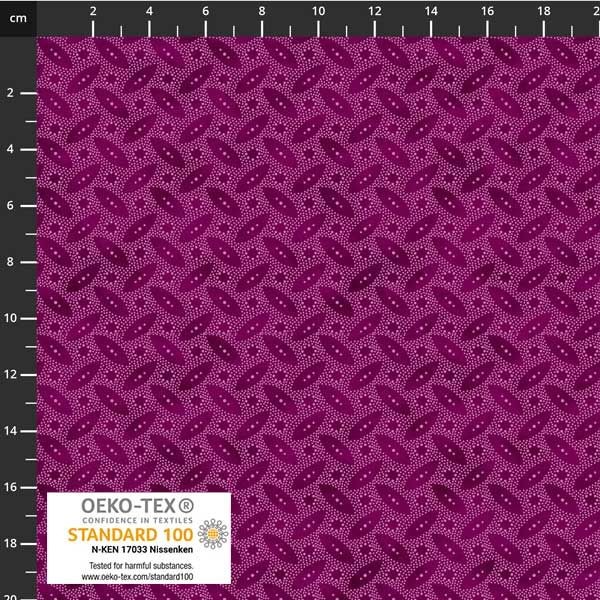 Stof European Quilting Fillippa’s Line Oblong Dots Fuschia Fabric By Yd
