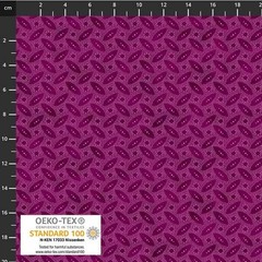 Stof European Quilting Fillippa’s Line Oblong Dots Fuschia Fabric By Yd