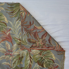 Tropical Floral Foliage Tapestry Jacquard Fabric Upholstery 58″x 2 Yards Elegant