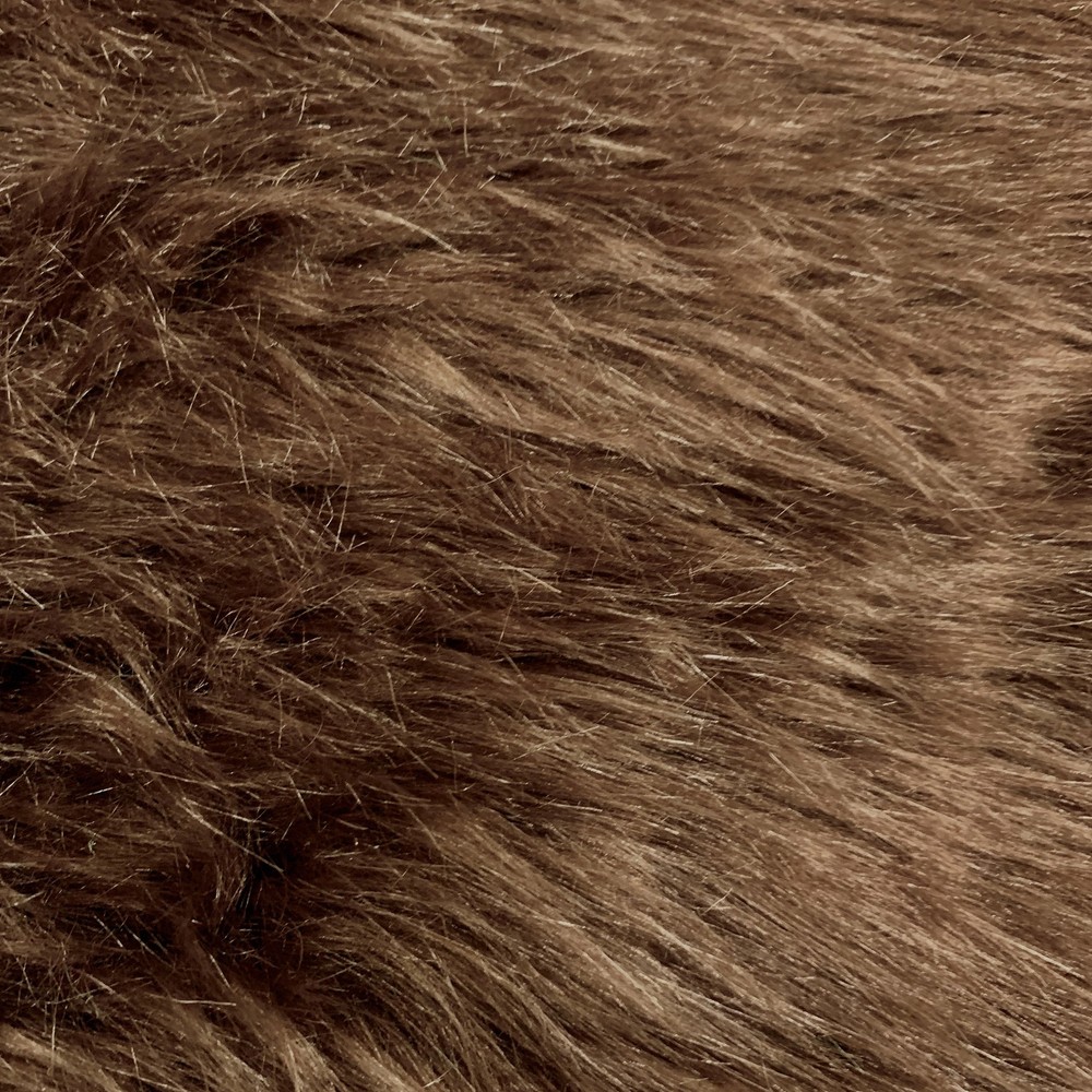 Sasha BROWN 2 Inch Long Pile Soft Luxury Faux Fur Fabric