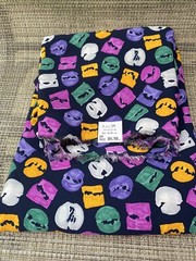 Vintage Abstract Multicolor Print Wrinkle-Resistant Polyester Fabric 3.5Yds