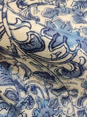 P Kaufmann Manado Geyser Blue Linen Blend Fabric by the yard
