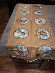 Vintage VIP Cranston Farmlife Fabric Panel 10 Uncut Blocks