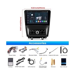Car Radio Stereo for Ford Mustang 2010 2011 2012 2013 2014 (only Manual AC),A…