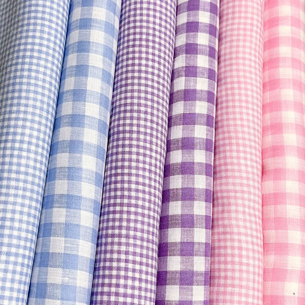 ROBERT KAUFMAN “LIMERICK LINEN WOVEN GINGHAM 57” wide by the yard
