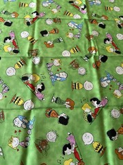 Peanuts Comics Characters Fabric Print: 18 1/4” x 43 1/2”