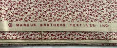 Marcus Brothers Fabric Tiny Flowers Beige Background Rose Buds Vines Calico 2YDs