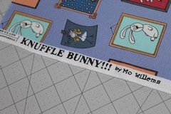 Organic Cotton KNUFFLE BUNNY Fabric FAT QUARTER FQ Mo Willems BOOKS Book Library