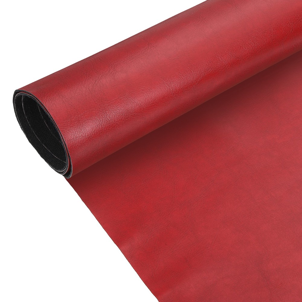 PU Synthetic Leather 54″x36″x0.04″ DIY, Wine Red