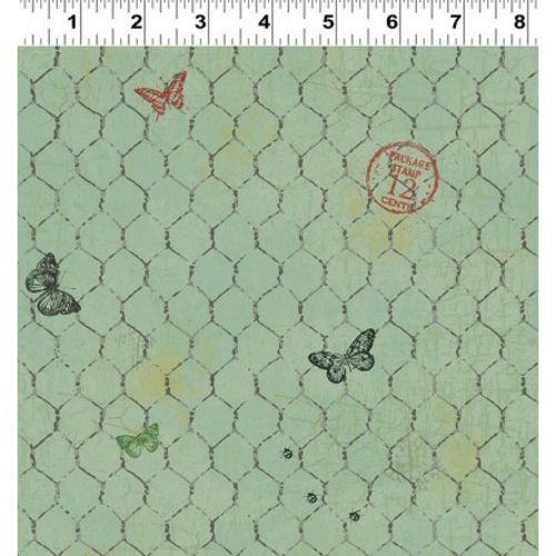 Quilting Sewing Fabric *Low Price* Clothworks Good Home butterfly y2242-109