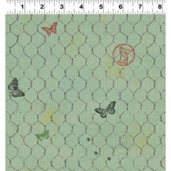 Quilting Sewing Fabric *Low Price* Clothworks Good Home butterfly y2242-109