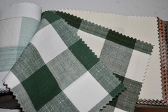 FABRIC SAMPLE BOOK Multi-Color Stroheim BIRON STRIE CHECK Cotton 42pcs LOT