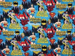 Girl Power Superhero Fabric By the Yard – Female Crime Fighter Super Hero Comic