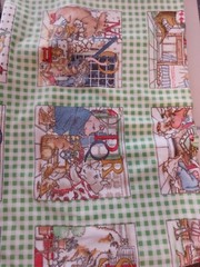 Janet Wecker-Frisch Fleece Hungry Animal Alphabet Quilt Piece 82″ x 120″