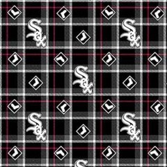 White Sox Plaid Flannel Fabric