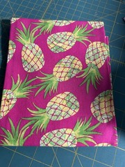 Pink Pineapple Fabric Fat Quarter Tropical Vacation Quilt Cotton 18″ x 22″ F63