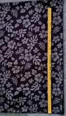2 yards Hawaiian Aloha print Fabric Black & Gray 2004 Sewing Crafts shirt 76×44