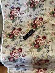 Moda Fabric South Hampton Pink Maroon ROSES Brocade DECORATOR 2yrds x 52in