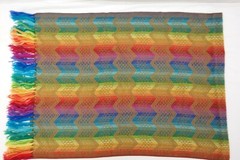Ruash Ka Alpha Ka ArteyDiseno Rainbow Rug Throw 59″ x 22″ TF
