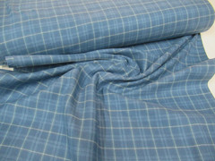 MARCUS designer fabric PRIMO FLANNEL PLAID blue 2 yds (091421) YarnDyed FLANNEL
