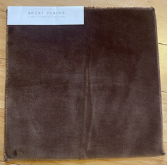 Holly Hunt Big Dreams Velvet 100% Cotton 1605/08 Agent Fabric 11.5×11.5″ Brown