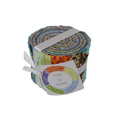 Indonesian Premium Batik Cotton Vibrant Dreams Jelly Roll 2.5”x 44”, 20 Pieces