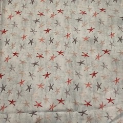 New, Unwashed Wilmington Prints Fabric Under The Ocean Blue Starfish