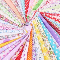 100PCs Square Patchwork Cotton Assorted DIY Sewing Patterns