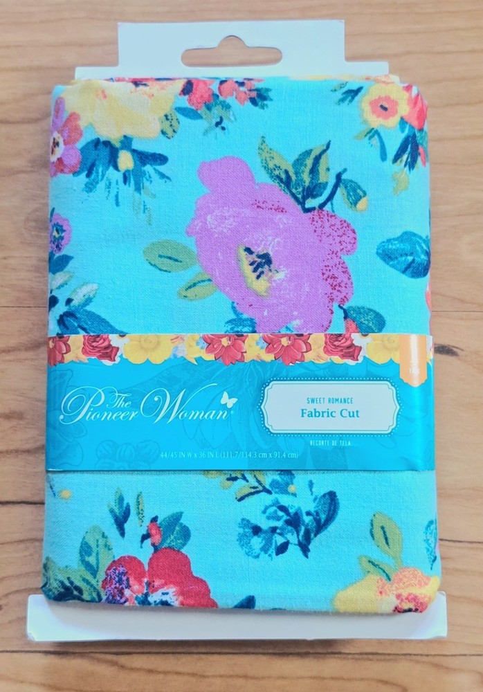 1 Yard The Pioneer Woman Precut Sweet Romance Floral 100% Cotton Fabric Flowers