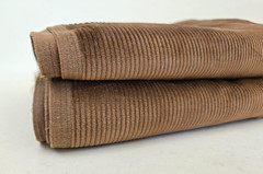 Vintage Golden Brown Wide Wale (8 Wale) Corduroy Fabric – 2 piece lot – NOS