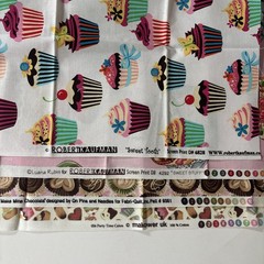 Lot Quilting Fabrics Cotton Cakes Sweets Deserts