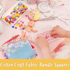 150 Pcs 4×4 Inch Cotton Fabric Squares – Floral Patchwork for Quilting & Diy