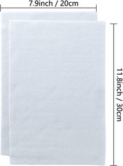 White Felt Fabric, Soft Felt Sheets for Crafts, 1.4Mm Thick 8″X12″ Craft Felt 20