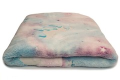 Peluche Minky stampate, brillando nel buio, Nebulosa 50 x 158 cm