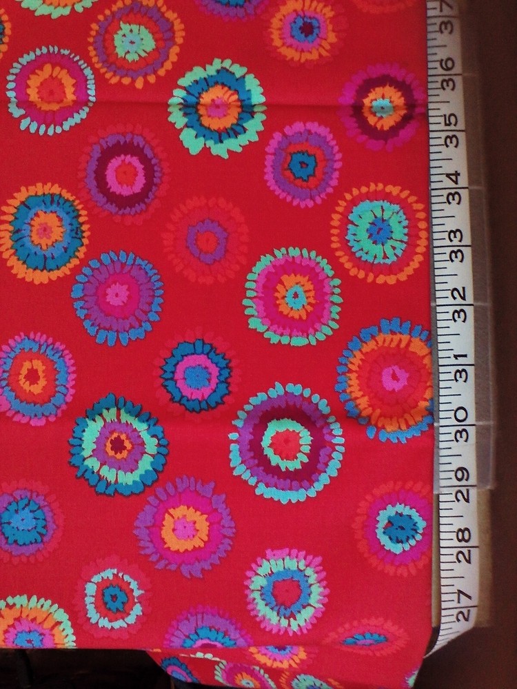 Kaffe Fassett PLINK RED 1/2 yard PWGP109 2 yard piece available