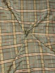 Light Green Plaid Fabric $8/yard 12 Yards Avail.; Shipping Combined 3 Yard Min.