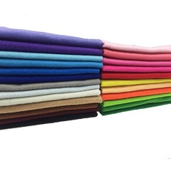 24 PCS 20x30cm 1.4mm Soft Felt Fabric Sheet Assorted Color Craft Sewing DIY