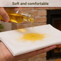 Organic Cotton Flannel for Castor Oil Pack Wrap 17.7×9.85 Inches Reusable Castor