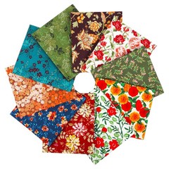 -25 Options- 100% Cotton Quilting Fabric Bundles 10pcs Fat Quarters 18”x21”-M…