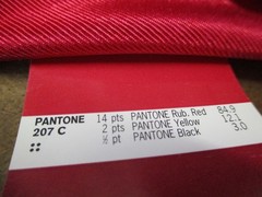 Moire Faille Fabric Remnant Cranberry Red Cotton Acetate 61″ W x 70″L x 80″L