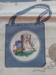 VIP Fabrics County Fair Tote Bag Preprinted Fabric Cutout Panel Grannycore