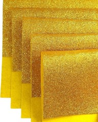 10 PCS Gold Glitter Felt Fabric Sheets 8×12 Inch For Party DIY Projects