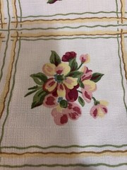 VTG Bloomcraft Fabric Fruit And Flowers 6.5 Yards Heavy Textured Fabric